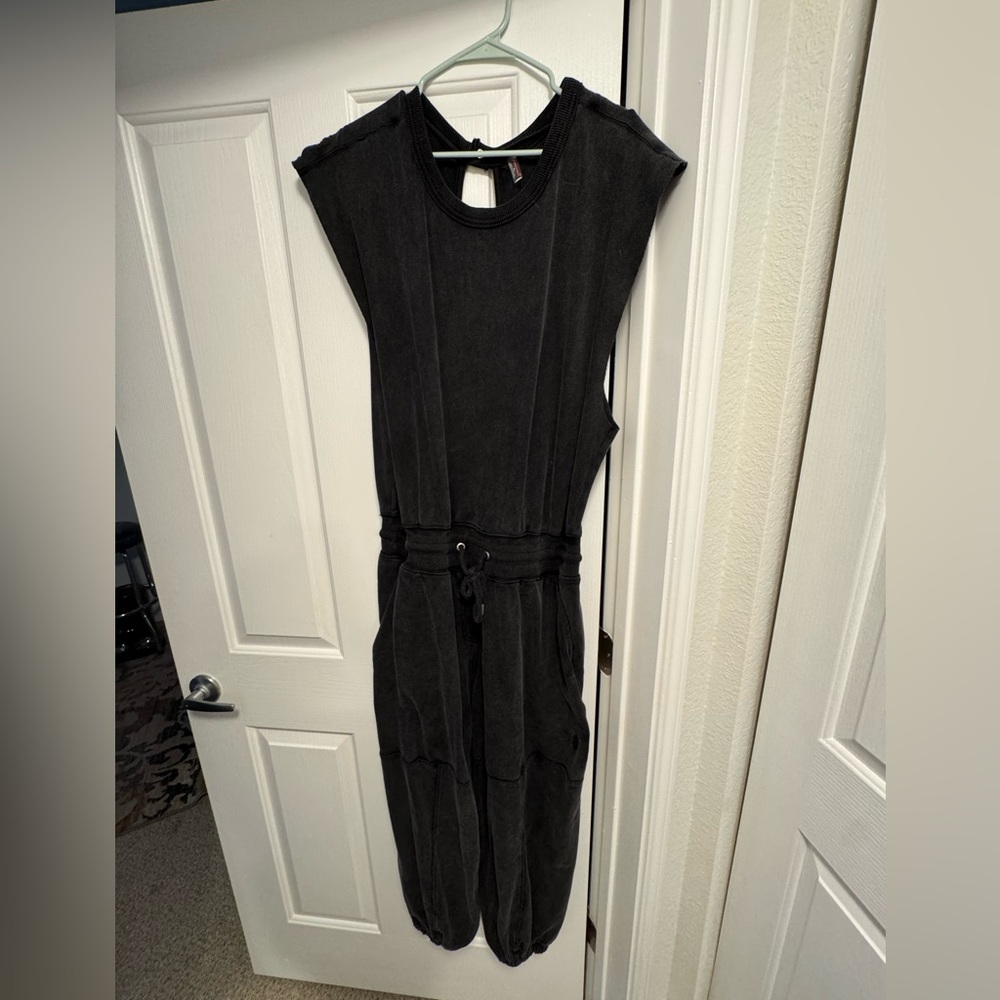 FP Movement by Free People Black Sleeveless Jumpsuit